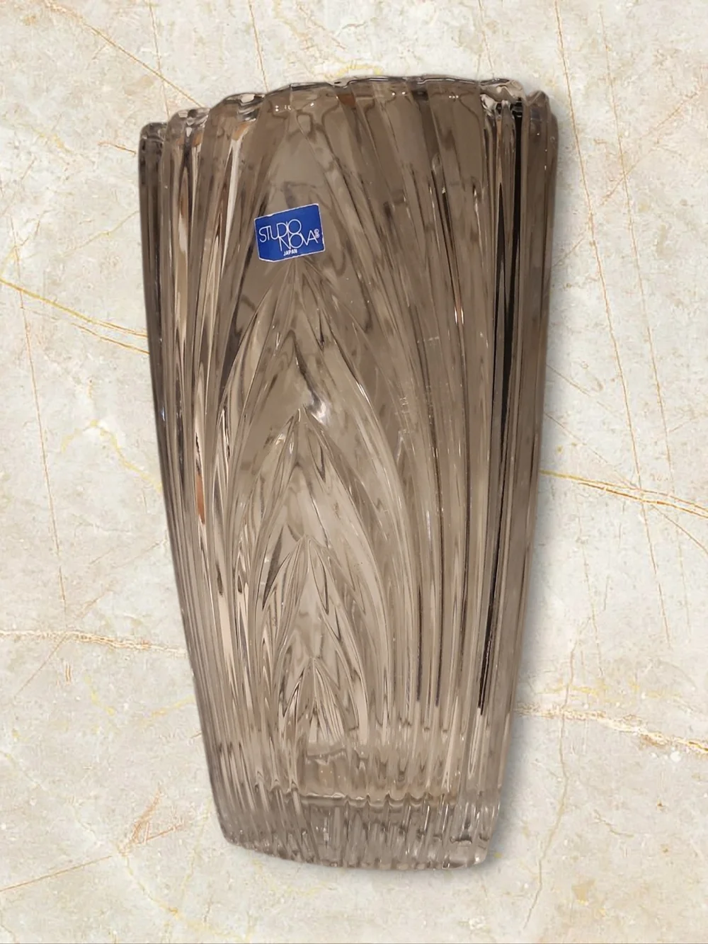Studio Nova Ribbed Glass Vase